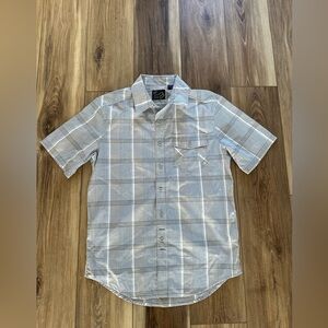 Fox mens short sleeve button down shirt size medium